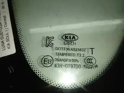 Peça sobressalente para automóvel em segunda mão vidro de custódia triangular traseiro esquerdo por kia soul ( ) concept referências oem iam   