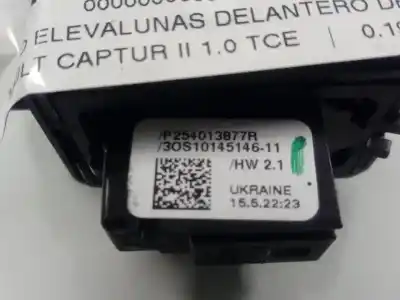 Second-hand car spare part right front power window switch for renault captur ii experience oem iam references 254013877r  