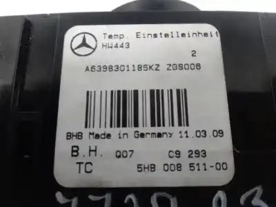 İkinci el araba yedek parçası isitma / klima kontrolü için mercedes vito basic-kombi (639) om 646.980 oem iam referansları a6398301185kz  