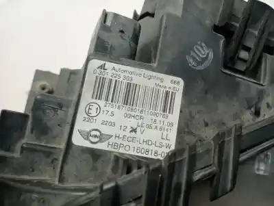 Second-hand car spare part left headlight for mini one 1.4 55 kw oem iam references   