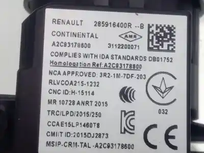 Second-hand car spare part ignition switch for renault clio v evolution oem iam references 285916400r  