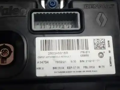 Автозапчасти б/у многофункциональный дисплей за renault clio v evolution ссылки oem iam 280346916r  