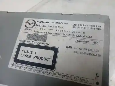 Pezzo di ricambio per auto di seconda mano impianto audio / radio cd per mazda cx-5 (ke, gh) 2.0 (keefw) riferimenti oem iam gkk966dv0c  