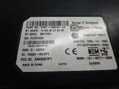 Second-hand car spare part electronic module for ford focus lim. ambiente oem iam references e1bt14d212pa  