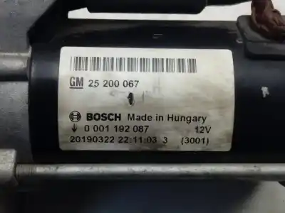 Peça sobressalente para automóvel em segunda mão motor de arranque por opel corsa e design line referências oem iam 0001192087  