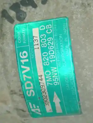 Second-hand car spare part air conditioning compressor for ford galaxy (vx) clx oem iam references 7m0820803d  