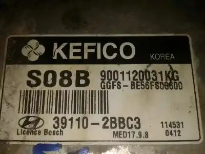 Second-hand car spare part ecu engine control for hyundai veloster 1.6 cat oem iam references 391102bbc3 caja 3 