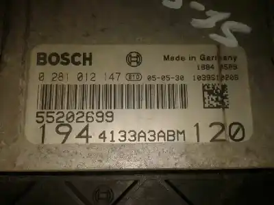 Автозапчастина б/у ебу контролер двигуна для fiat croma (194) 1.9 8v multijet dynamic посилання на oem iam 55202699 caja 4 