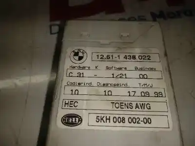 Second-hand car spare part electronic module for bmw serie 3 compacto (e36) 1.8 16v cat oem iam references 12611438022  