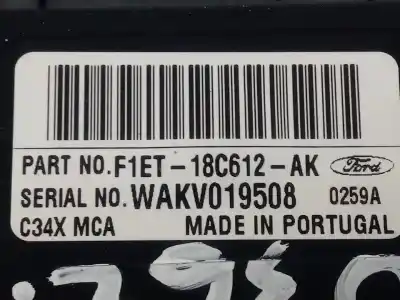 Peça sobressalente para automóvel em segunda mão comando de sofagem (chauffage / ar condicionado) por ford focus lim. black&red referências oem iam f1et18c612ak  