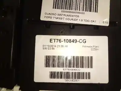 Peça sobressalente para automóvel em segunda mão quadrante por ford transit courier b460 monospace 1.5 tdci referências oem iam et7610849cg  