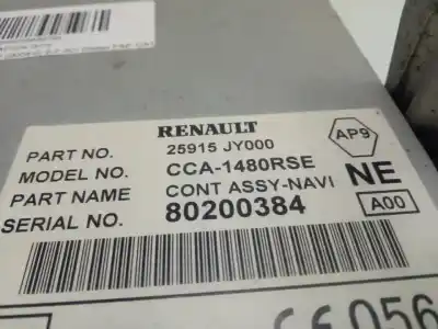 Second-hand car spare part gps navigation system for renault koleos dynamique pack2 oem iam references 25915jy000  