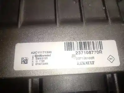 Second-hand car spare part ecu engine control for renault captur life oem iam references 237108770  