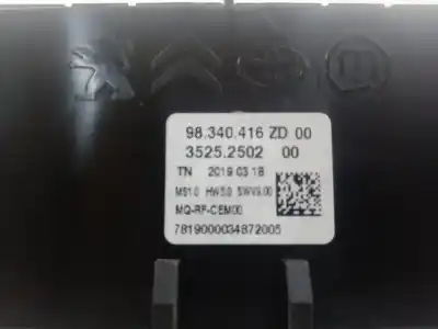 Pièce détachée automobile d'occasion commande de chauffage / climatisation pour opel combo cargo (e) 1.6 cdti dpf références oem iam 98340416zd   Pièce détachée automobile d'occasion commande de chauffage / climatisation pour opel combo cargo (e) 1.6 cdti dpf références oem iam 98340416zd