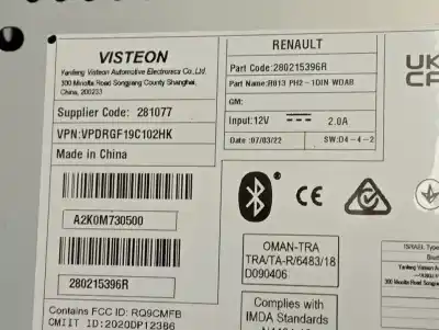 Tweedehands auto-onderdeel audiosysteem / radio-cd voor renault express 1.9d oem iam-referenties 280215396r  