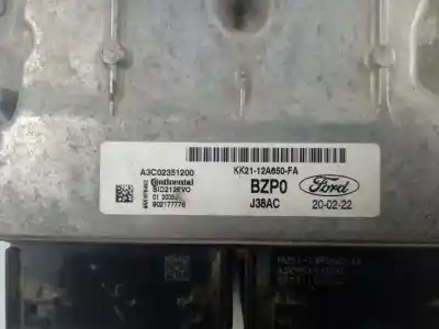 Pezzo di ricambio per auto di seconda mano centralina motore per ford transit custom nugget (ttf) 300 l1 motorcaravan - nugget (aufstelldach) 105 cv / 77 kw riferimenti oem iam kk2112a650fa  