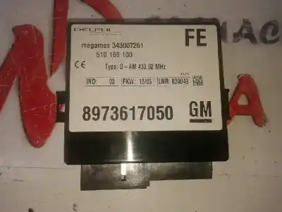 Second-hand car spare part ELECTRONIC MODULE for ISUZU D-MAX  OEM IAM references 8973617050  