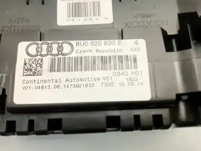Pezzo di ricambio per auto di seconda mano pannello degli strumenti per audi q3 (8ub) audi q3 quattro 2.0 riferimenti oem iam 8u0920930e  