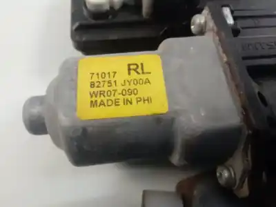 Second-hand car spare part rear left window regulator for renault koleos dynamique pack2 oem iam references 82751jy00a  