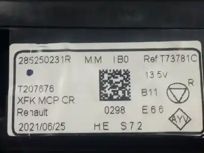 Second-hand car spare part climate control for renault kangoo profesional oem iam references 285250231r  