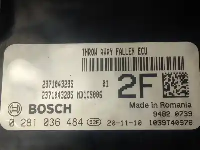 Second-hand car spare part ecu engine control for renault kangoo iii rapid l1 oem iam references 0281036484  