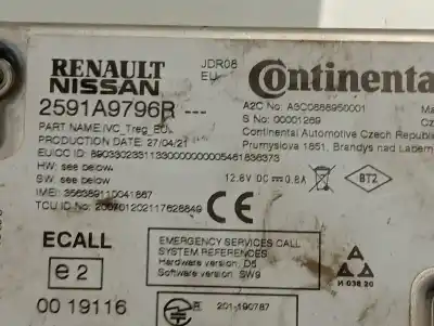 Автозапчастина б/у електронний модуль для renault clio v 1.0 sce посилання на oem iam 2591a9796r  