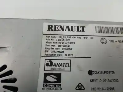 Автозапчасти б/у аудиосистема / радио cd за renault clio v 1.0 sce ссылки oem iam 259153546r  