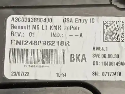 Second-hand car spare part dashboard for renault express 1.4 oem iam references 248096218r  