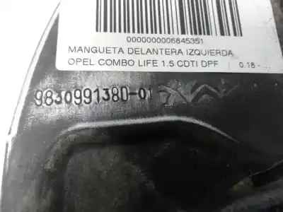 Second-hand car spare part front left knuckle for opel combo cargo (e) 1.5 cdti dpf oem iam references   