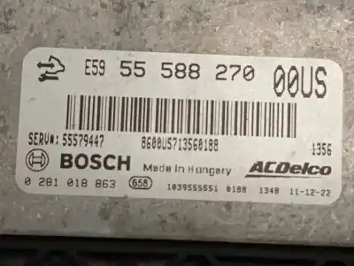 Автозапчастина б/у ебу контролер двигуна для opel corsa d corsavan посилання на oem iam 55588270  