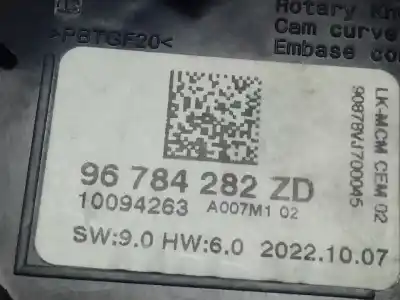 Second-hand car spare part multifunction switch for citroen berlingo multispace (b9) 1.6 bluehdi 100 oem iam references 96784282zd  