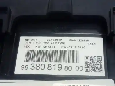 Peça sobressalente para automóvel em segunda mão quadrante por citroen berlingo multispace (b9) 1.6 bluehdi 100 referências oem iam 9838081980  