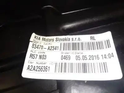 Second-hand car spare part rear left window regulator for kia cee´d drive oem iam references 83470a2341  