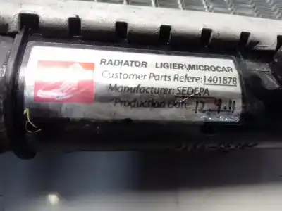 Pezzo di ricambio per auto di seconda mano radiatore d acqua per otras marcas modelos lieger js50 riferimenti oem iam 1401878  