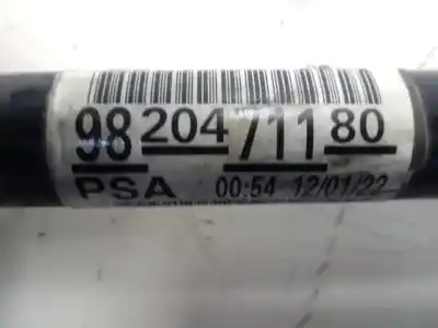 Second-hand car spare part front right transmission for opel combo cargo (e) 1.5 cdti dpf oem iam references 9820471180  