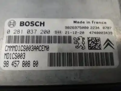 Second-hand car spare part ecu engine control for opel combo cargo (e) 1.5 cdti dpf oem iam references 9845780880  