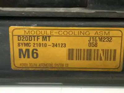 Second-hand car spare part radiator cooling fan for ssangyong korando crystal 4x2 oem iam references 2101034123  