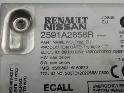 Second-hand car spare part electronic module for renault express 1.9d oem iam references 2591a2858r  