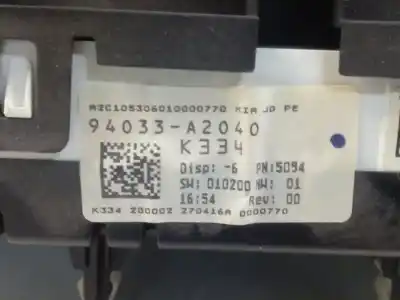 Second-hand car spare part dashboard for kia cee´d drive oem iam references 94033a2040  