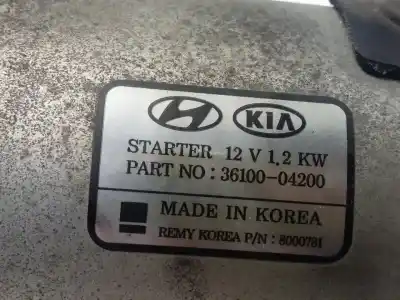 Peça sobressalente para automóvel em segunda mão motor de arranque por kia cee´d drive referências oem iam 3610004200  