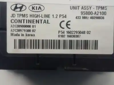 Pezzo di ricambio per auto di seconda mano modulo elettronico per kia cee´d drive riferimenti oem iam 95800a2100  