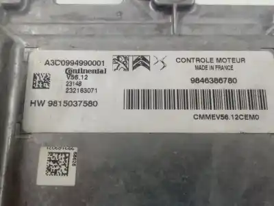 Second-hand car spare part ecu engine control for citroen c3 feel oem iam references 9846386780  