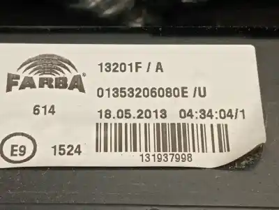 Second-hand car spare part left tailgate light for citroen nemo furgón oem iam references 01353206080  