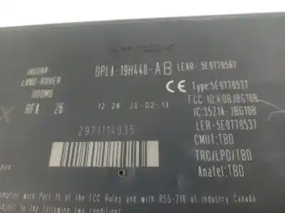 Second-hand car spare part electronic module for land rover evoque pure oem iam references dpla19h440ab  