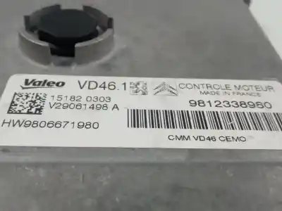 Second-hand car spare part ecu engine control for citroen ds4 design oem iam references 9812338980  