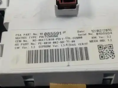 Peça sobressalente para automóvel em segunda mão quadrante por citroen ds4 design referências oem iam 9812980380  