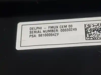 Peça sobressalente para automóvel em segunda mão comando de sofagem (chauffage / ar condicionado)  por citroen ds4 design referências oem iam 98100094zf  