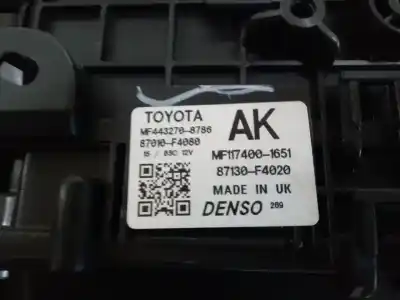 Second-hand car spare part full normal heating for toyota corolla (e21) hybrid active oem iam references 87130f4020  
