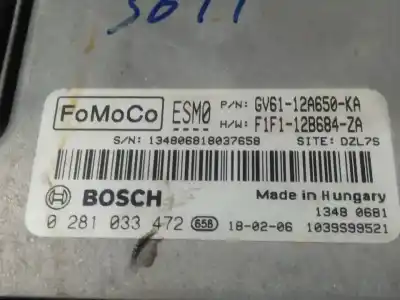 Автозапчастина б/у ебу контролер двигуна для ford transit connect (chc) 1.5 furgon 200 l1 ambiente посилання на oem iam gv6112a650ka  