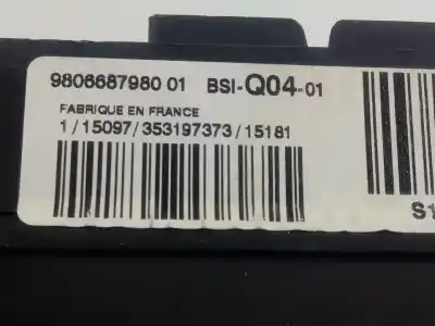 Second-hand car spare part fuse box unit for citroen ds4 design oem iam references 9806687980  